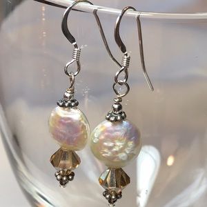 SALE was $18 Sterling Swarovski & FWP Earrings